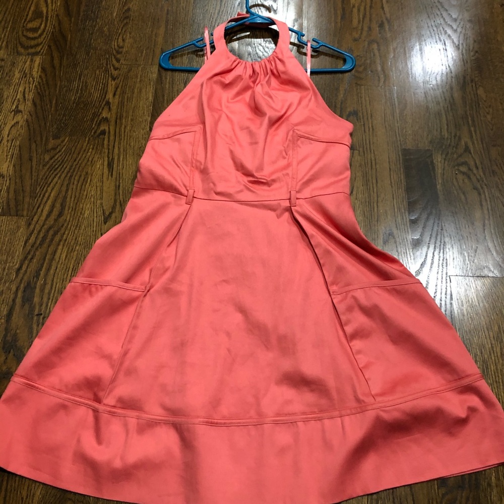 Jessica Simpson salmon mid knee dress